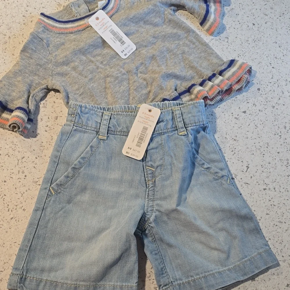 Nwt Gymboree 2 Piece Outfit 0-3 Mons New Born Girl New - Picture 2 of 4